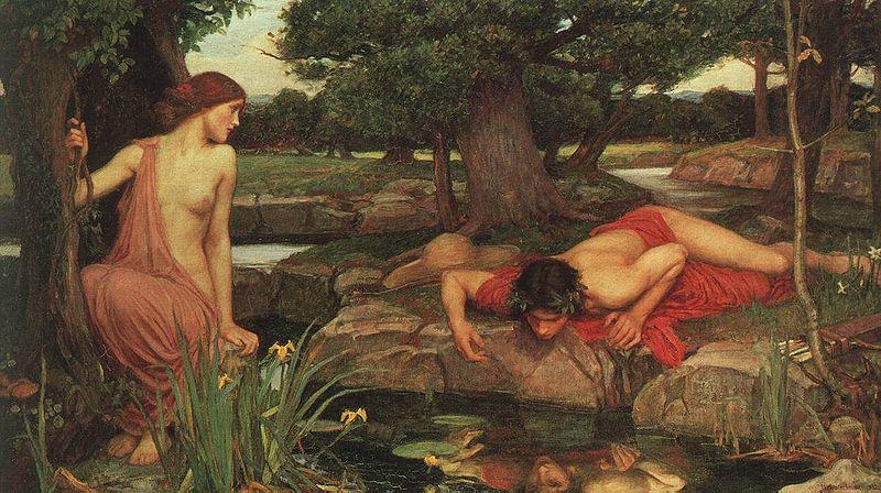 John William Waterhouse Echo and Narcissus. china oil painting image